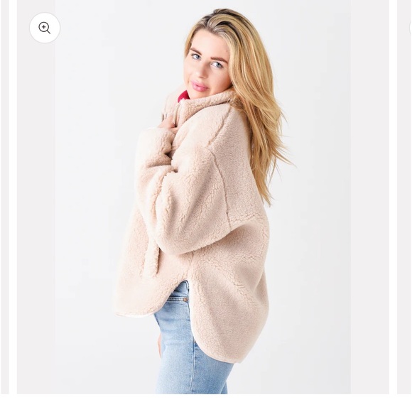 Citizens Of Humanity Jackets & Blazers - NWOT Citizens of Humanity Tan Fluffy Tasha Sherpa Jacket Coat Soft Medium M 8 10